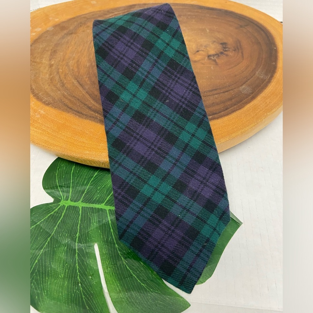 Retro Vintage GAP Plaid Tartan Tie Made in the USA NWT!